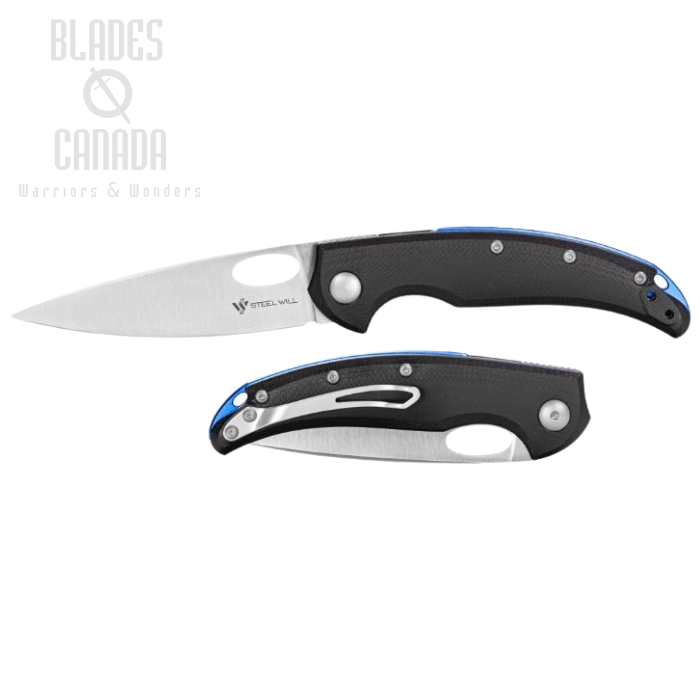 Steel Will Sedge Folding Knife, D2 Satin, G10 Black, F19M-10